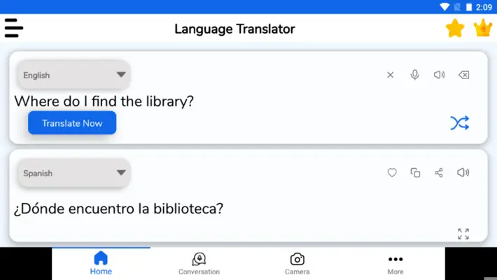 Language Translator android App screenshot 0