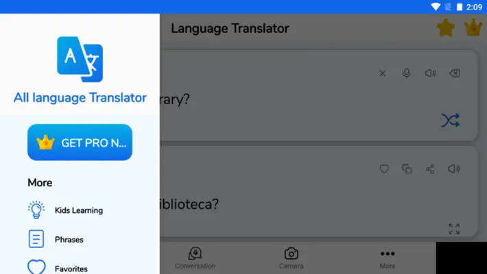 Language Translator android App screenshot 1